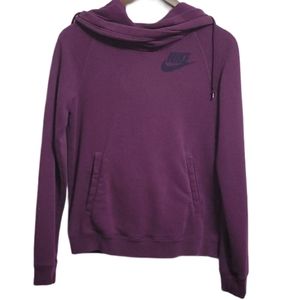 Nike Hooded Pullover Sweatshirt Purple Siz…